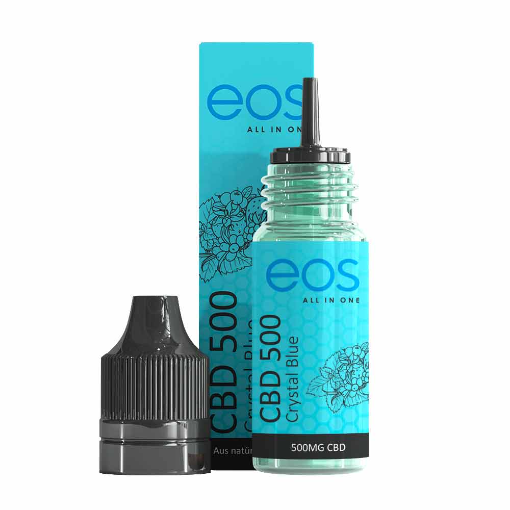 eos - CBD E-Liquid 5% (500mg) Crystal Blue in 10ml