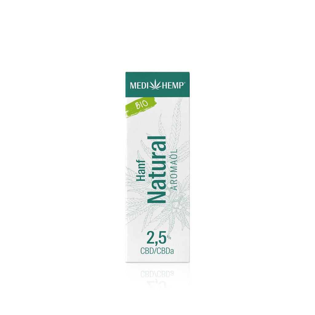 Medihemp -  Bio Hanf Natural - Bio CBD Öl 2,5% (250mg) - 10ml